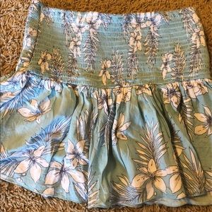 blue floral skirt XS